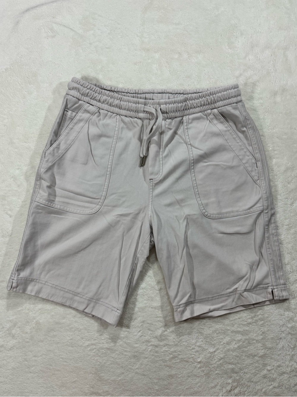 Athleta Farallon Bermuda Shorts Size 10 Gray Cotton Stretch